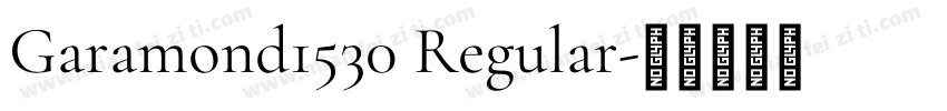Garamond1530 Regular字体转换
